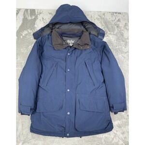 Vintage Eddie Bauer Goose Down Parka Mens Small/Medium Goretex‎ Jacket Wool 90s